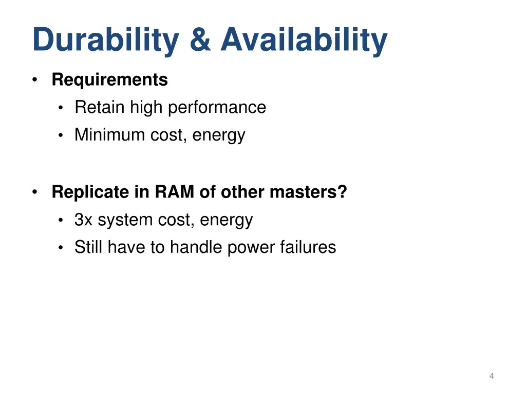 durability availability