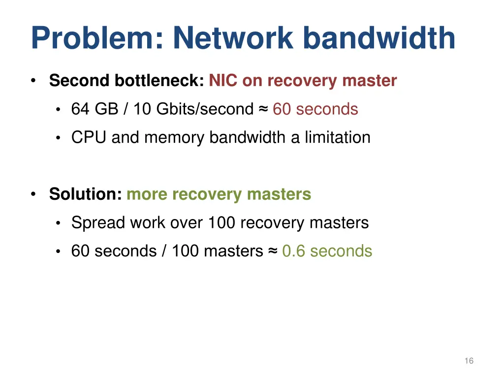 problem network bandwidth