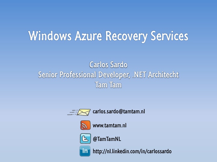 windows azure recovery services