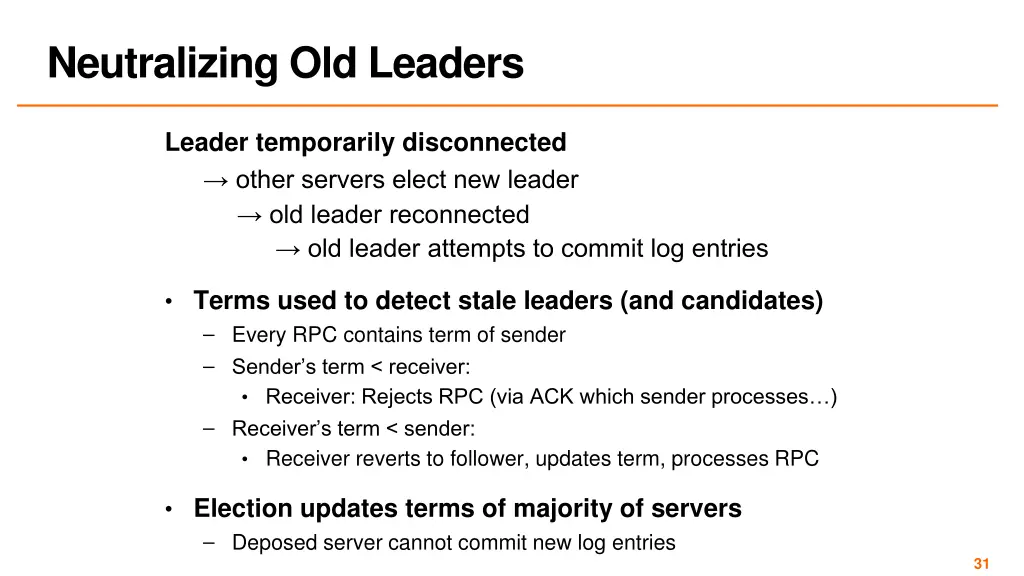 neutralizing old leaders