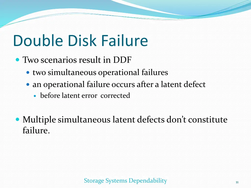 double disk failure