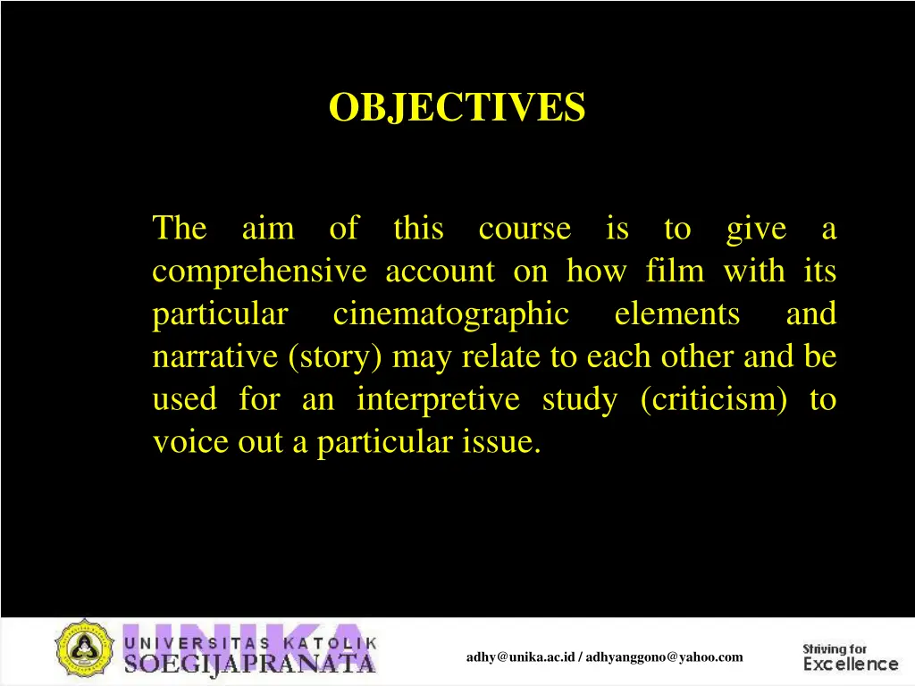 objectives