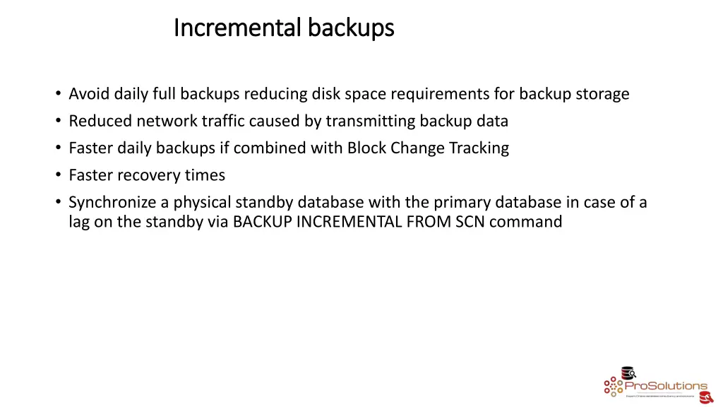 incremental backups incremental backups 1