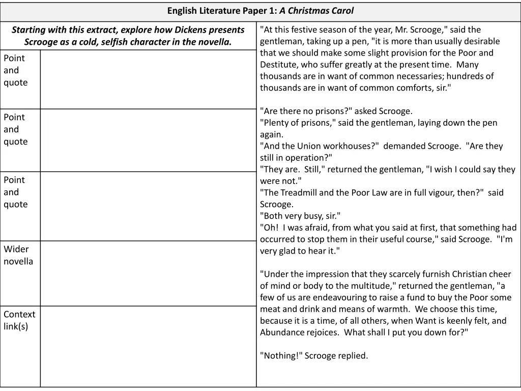 english literature paper 1 a christmas carol 10