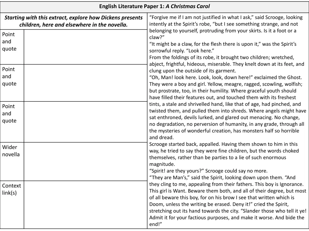 english literature paper 1 a christmas carol 3