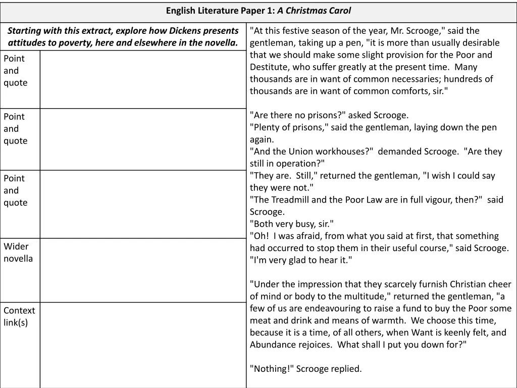 english literature paper 1 a christmas carol 6