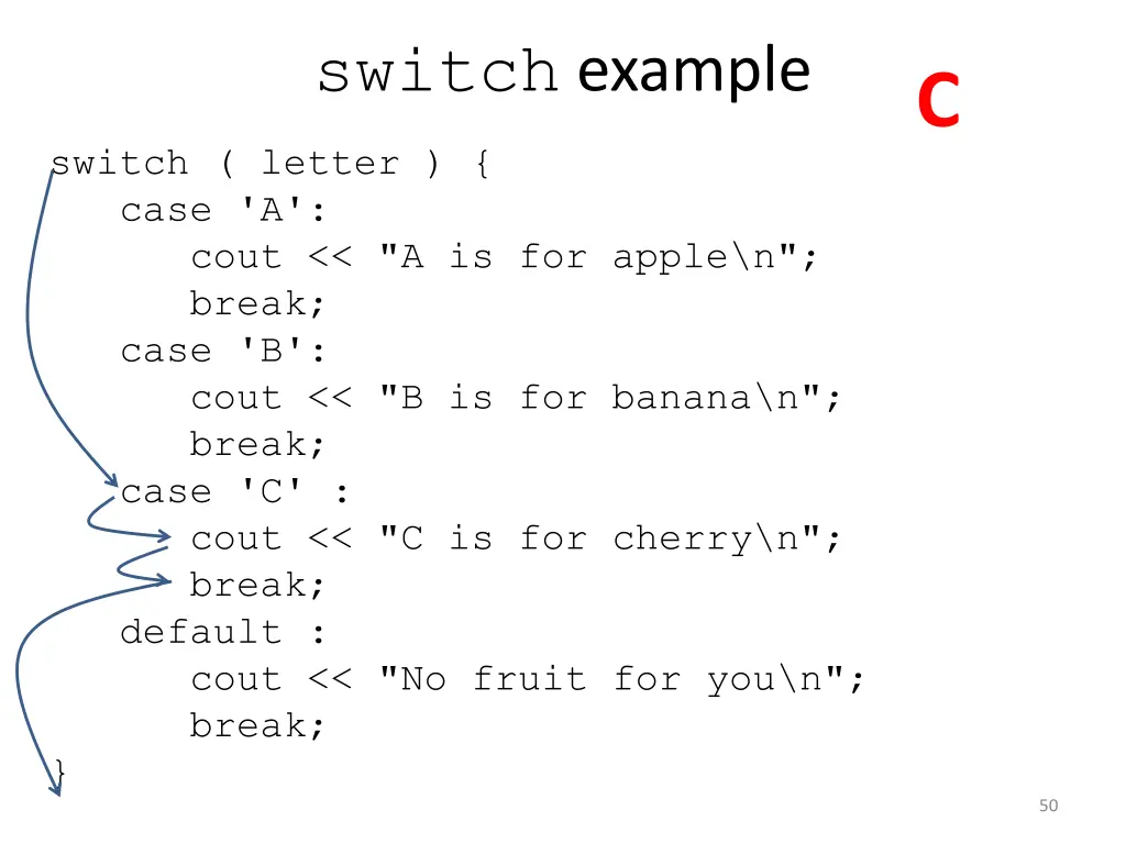 switch example 2