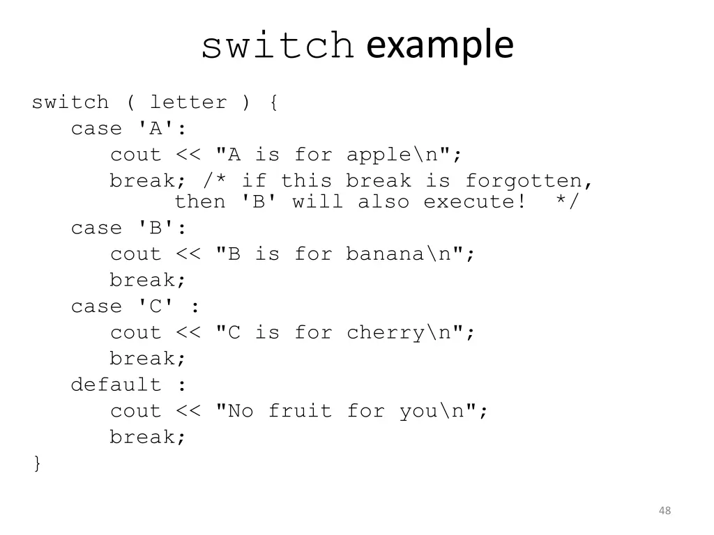 switch example