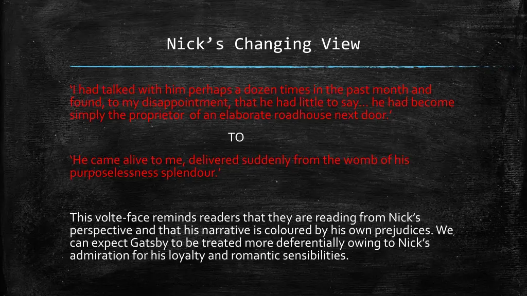 nick s changing view