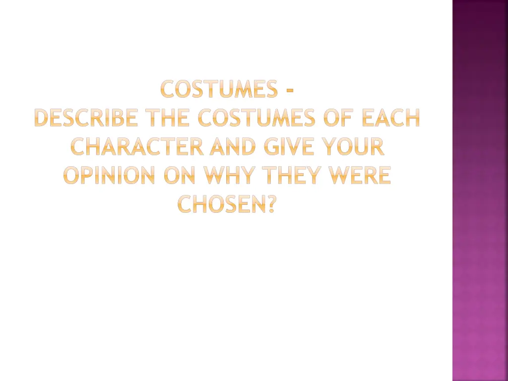 costumes