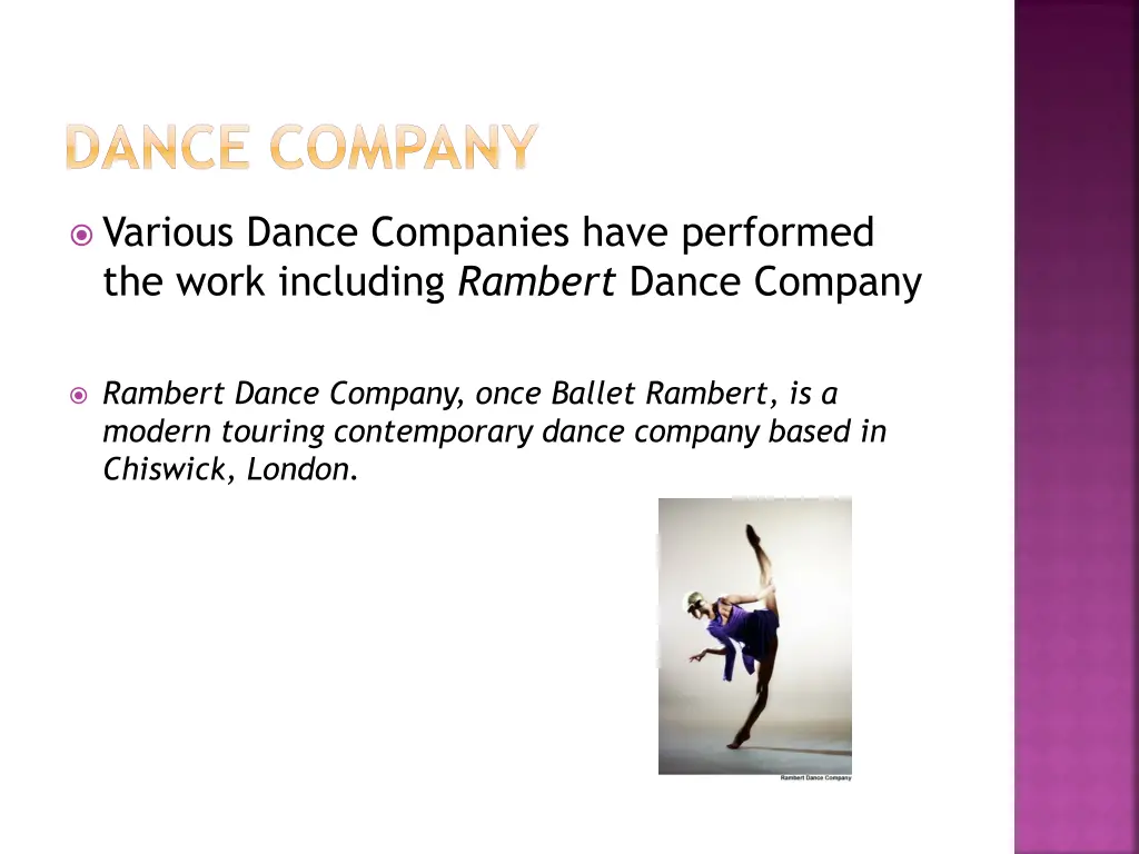 dance company