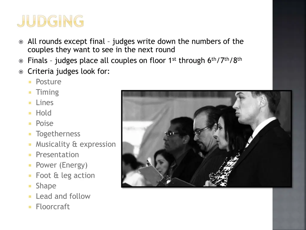 judging