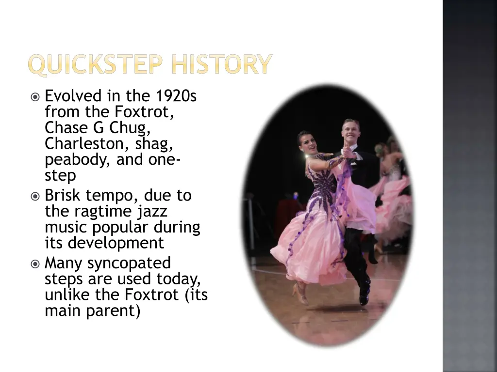 quickstep history