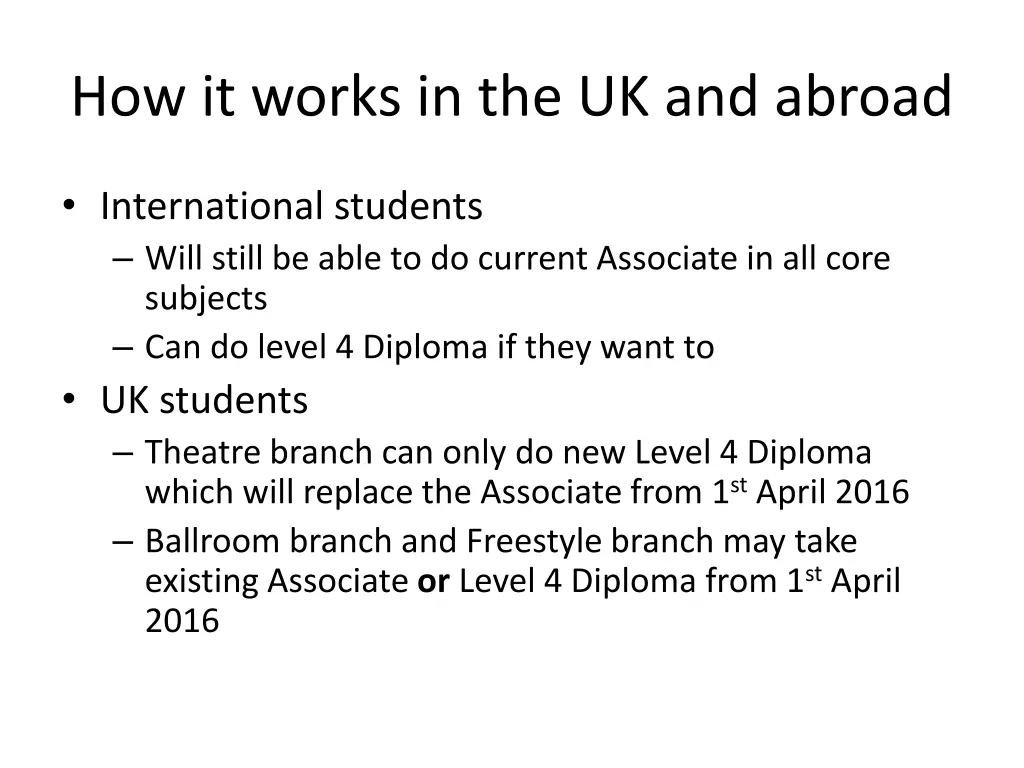 how it works in the uk and abroad