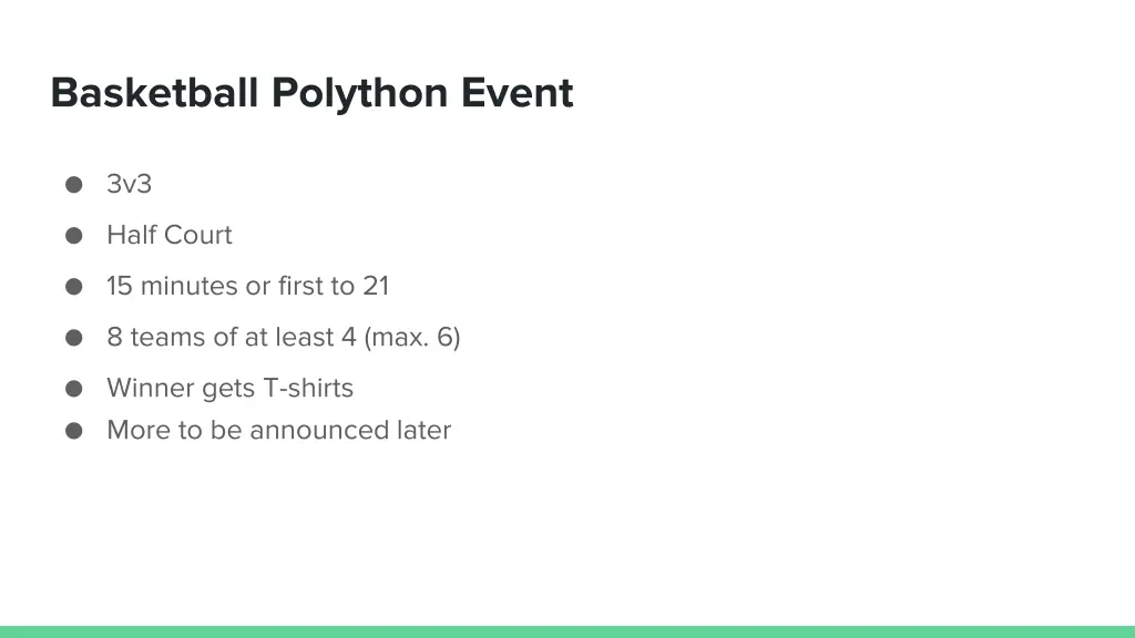 basketball polython event