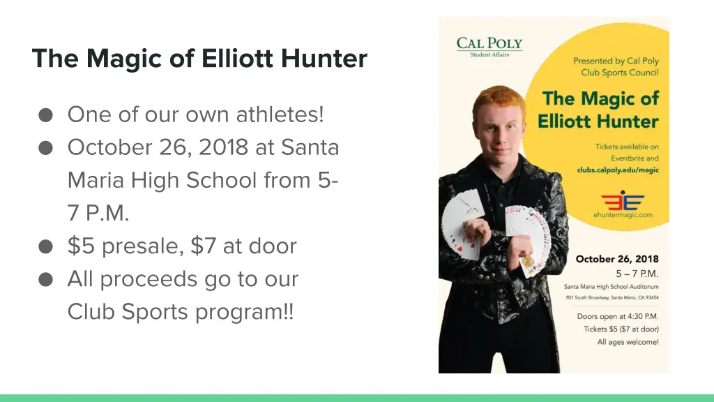 the magic of elliott hunter