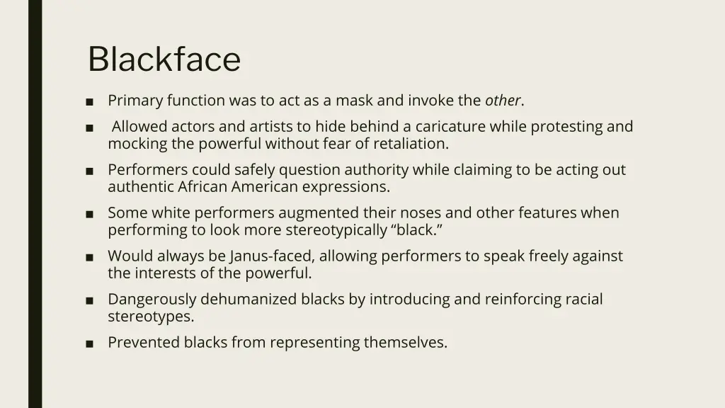 blackface