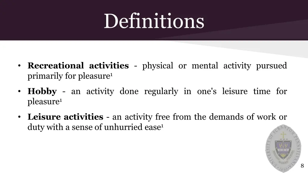 definitions