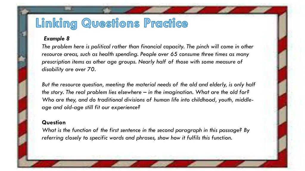 linking questions practice 4