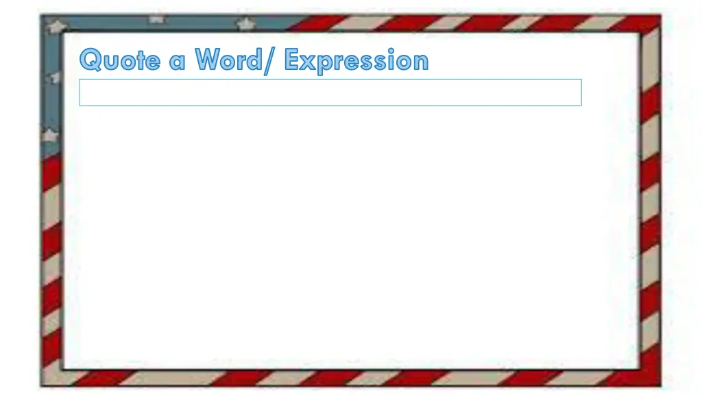 quote a word expression