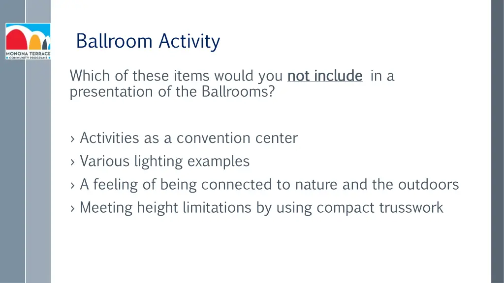 ballroom activity