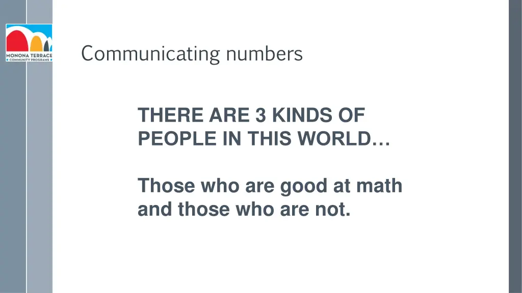 communicating numbers 1