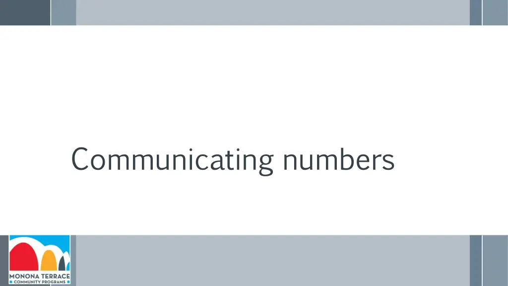 communicating numbers