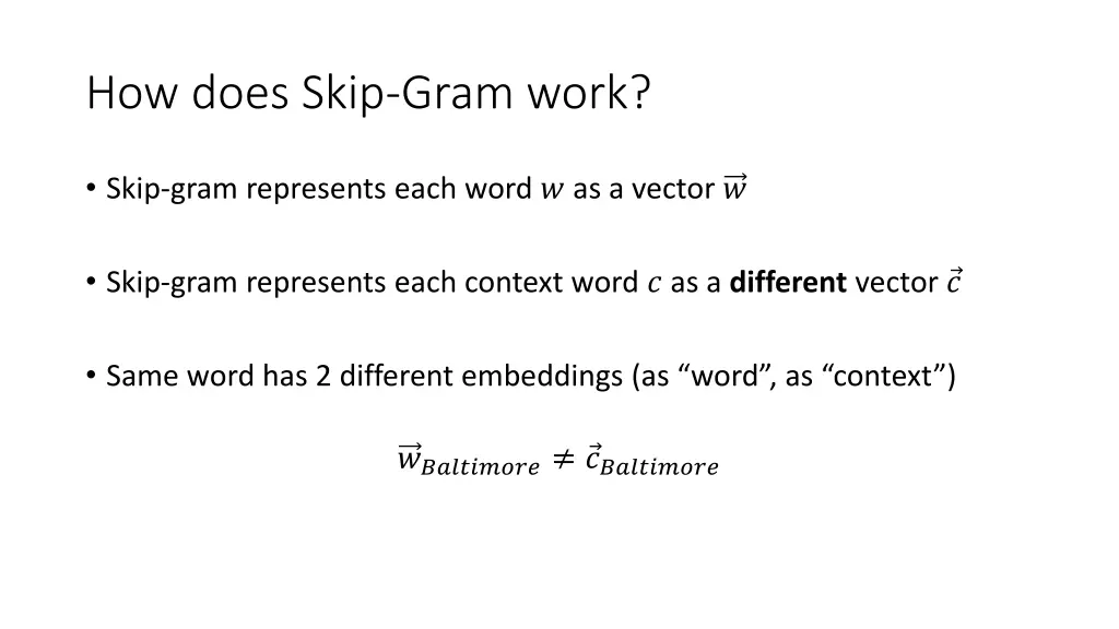 how does skip gram work