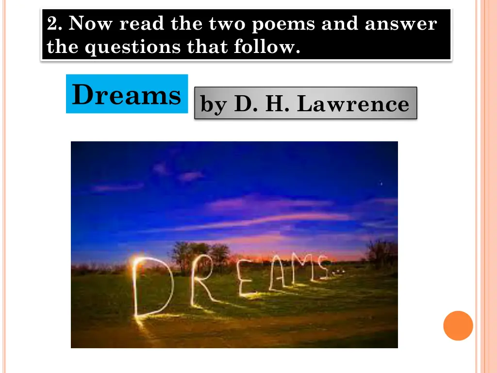 2 now read the two poems and answer the questions