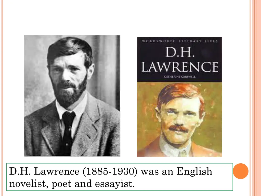 d h lawrence 1885 1930 was an english novelist