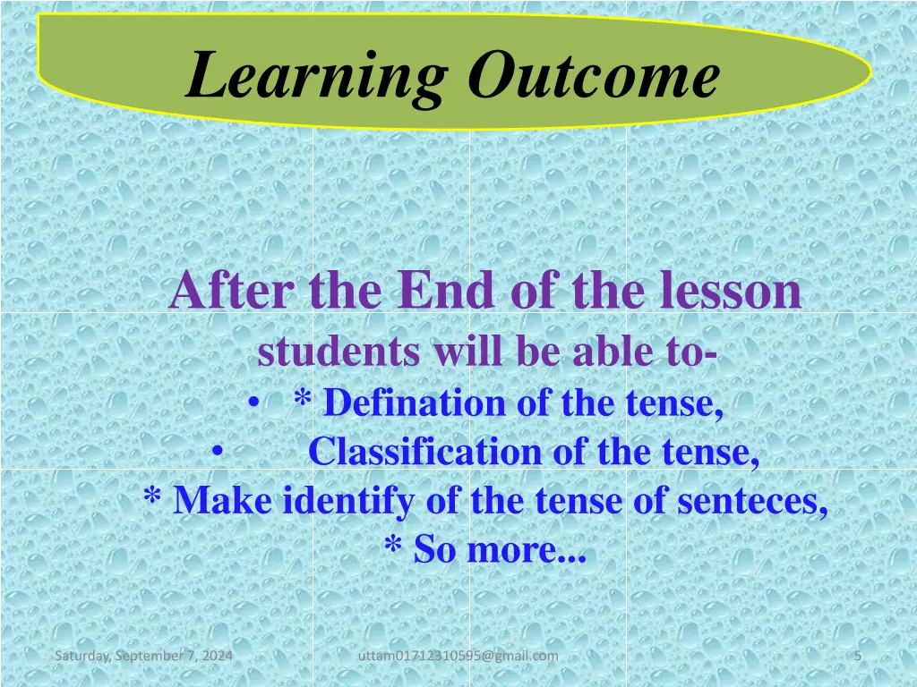 learning outcome