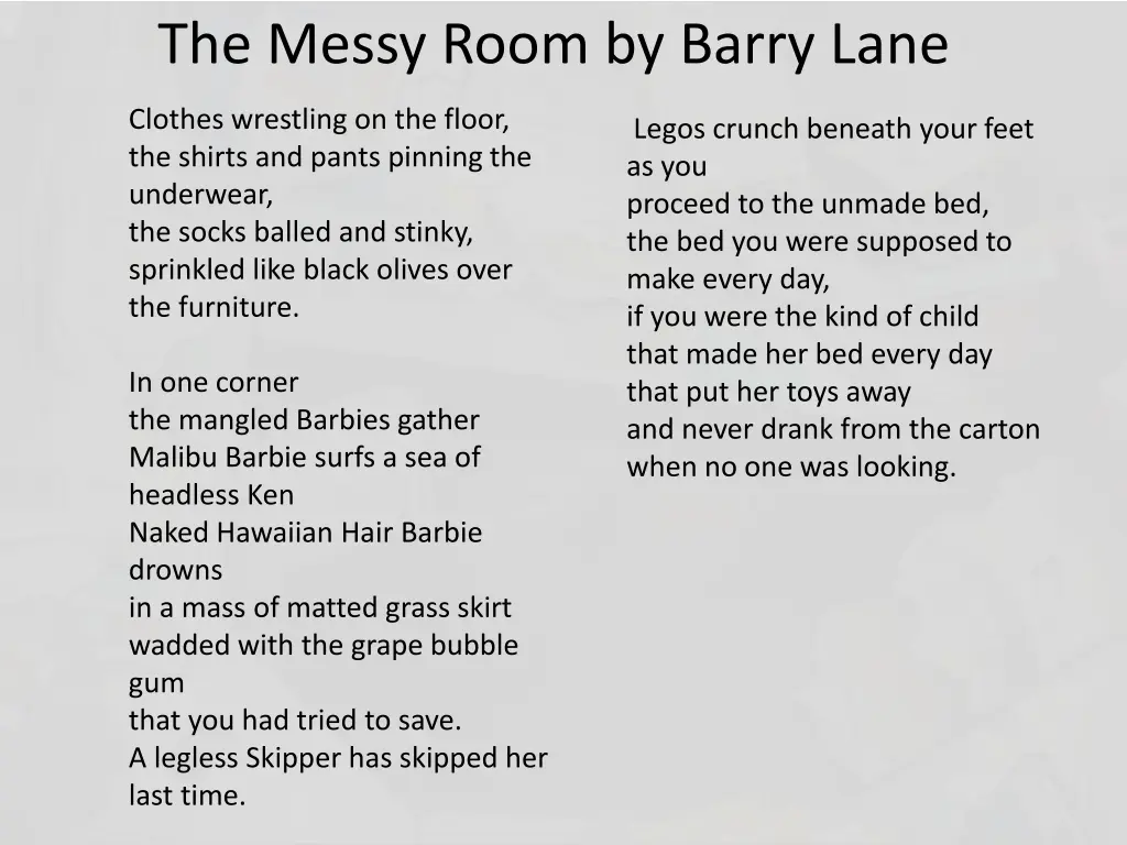 the messy room by barry lane