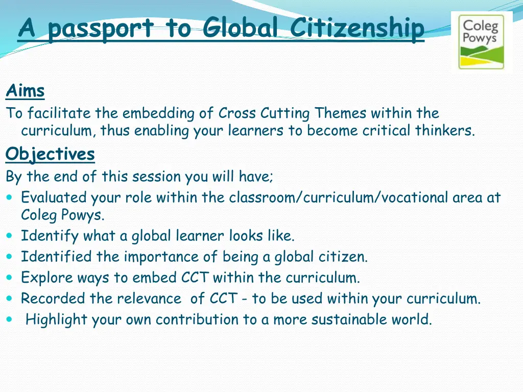 a passport to global citizenship