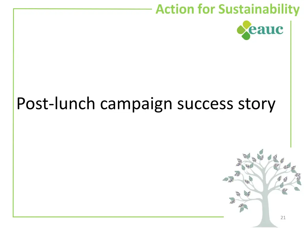 post lunch campaign success story