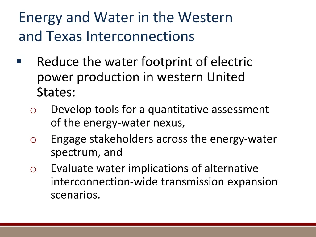 energy and water in the western and texas