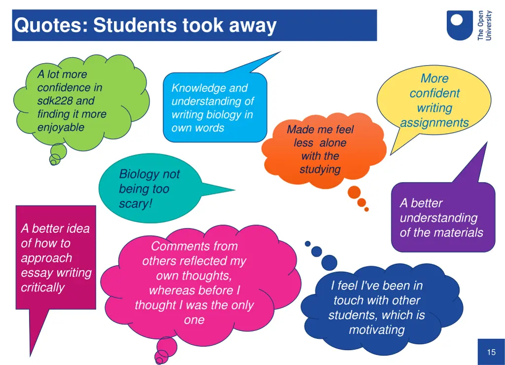 quotes students took away