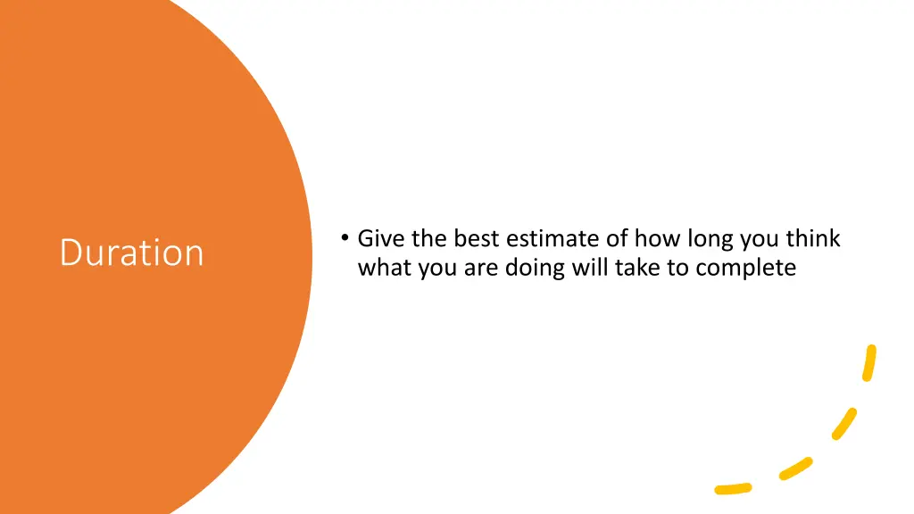 give the best estimate of how long you think what