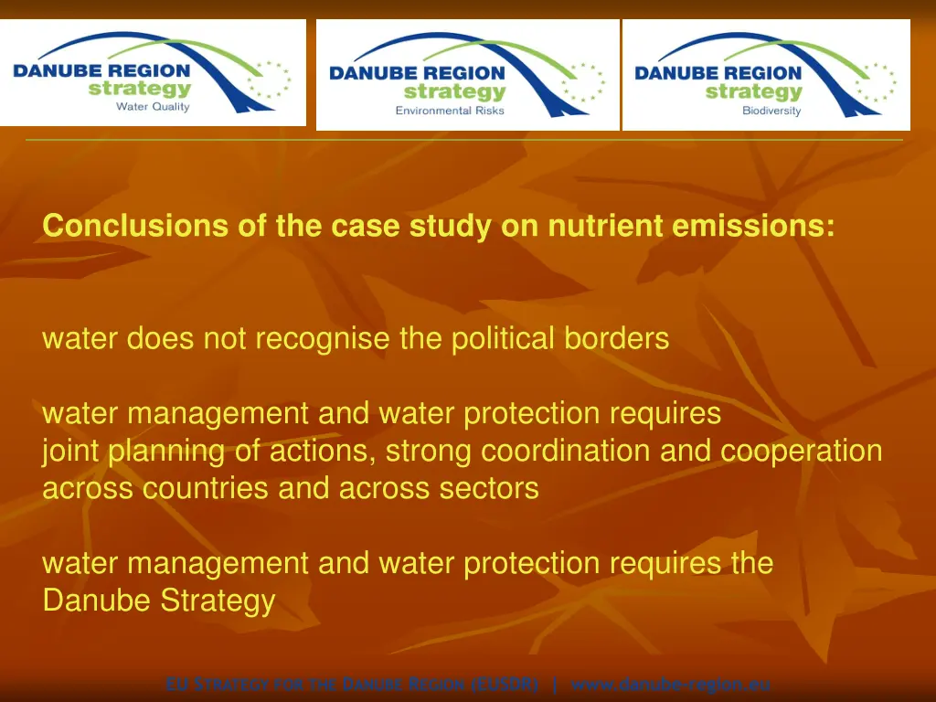 conclusions of the case study on nutrient