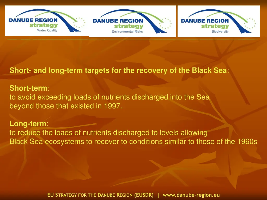 short and long term targets for the recovery