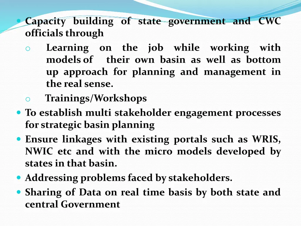 capacity building of state government