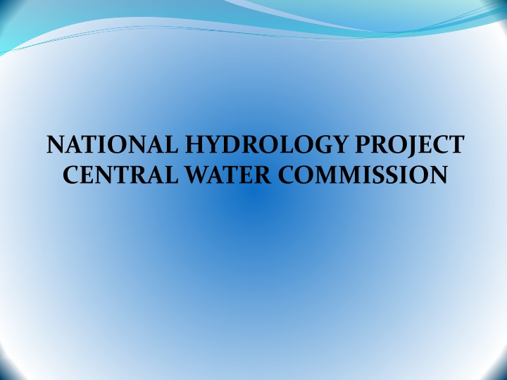 national hydrology project central water