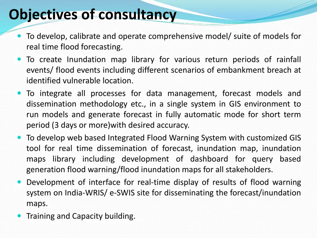 objectives of consultancy