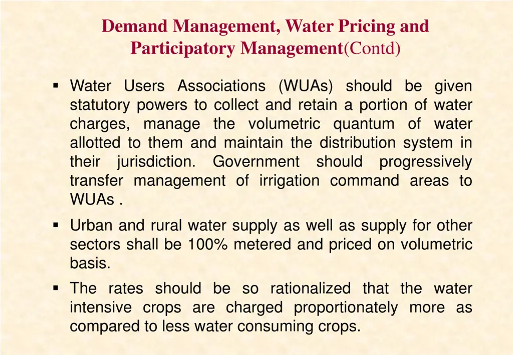 demand management water pricing and participatory 1