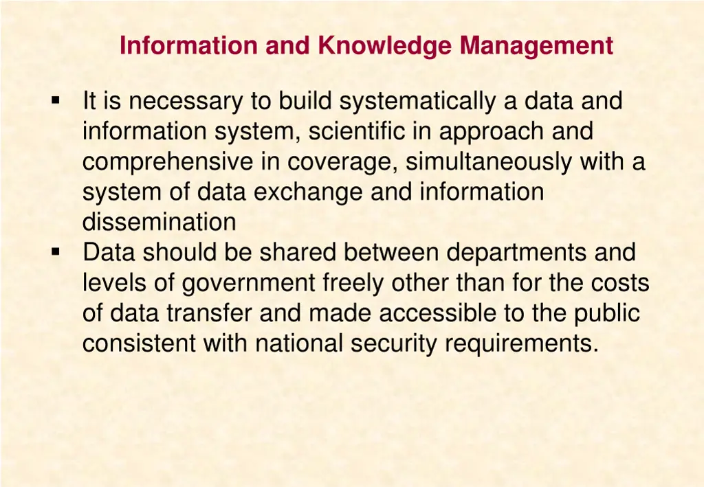 information and knowledge management