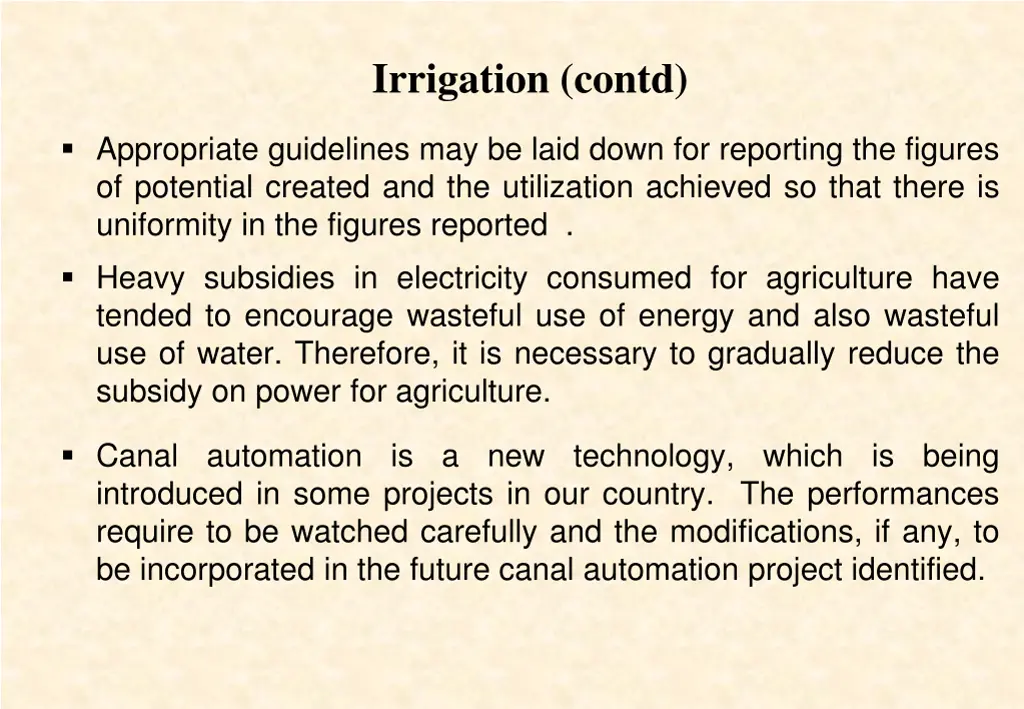 irrigation contd 1