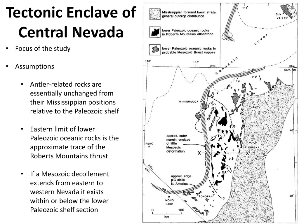 tectonic enclave of central nevada focus