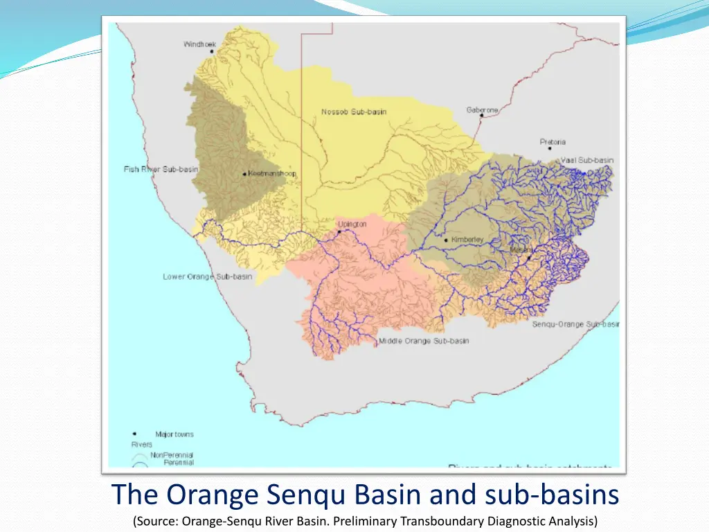 the orange senqu basin and sub basins source