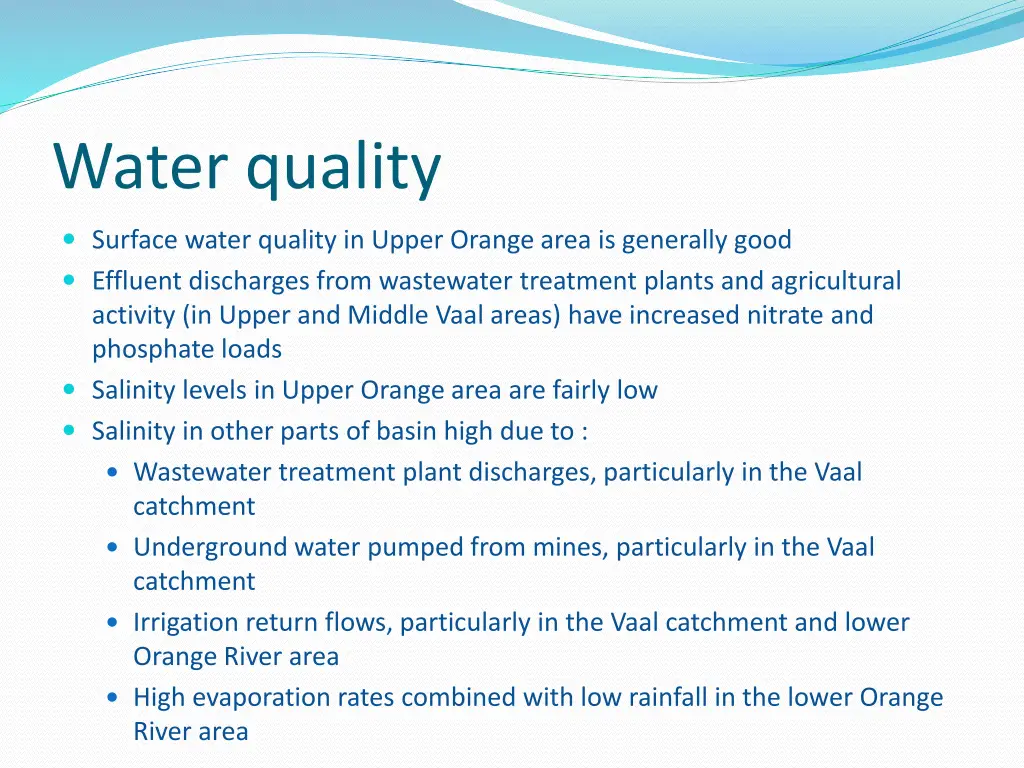 water quality