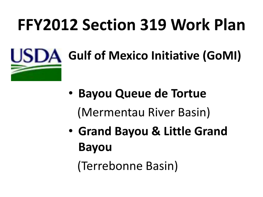 ffy2012 section 319 work plan 1