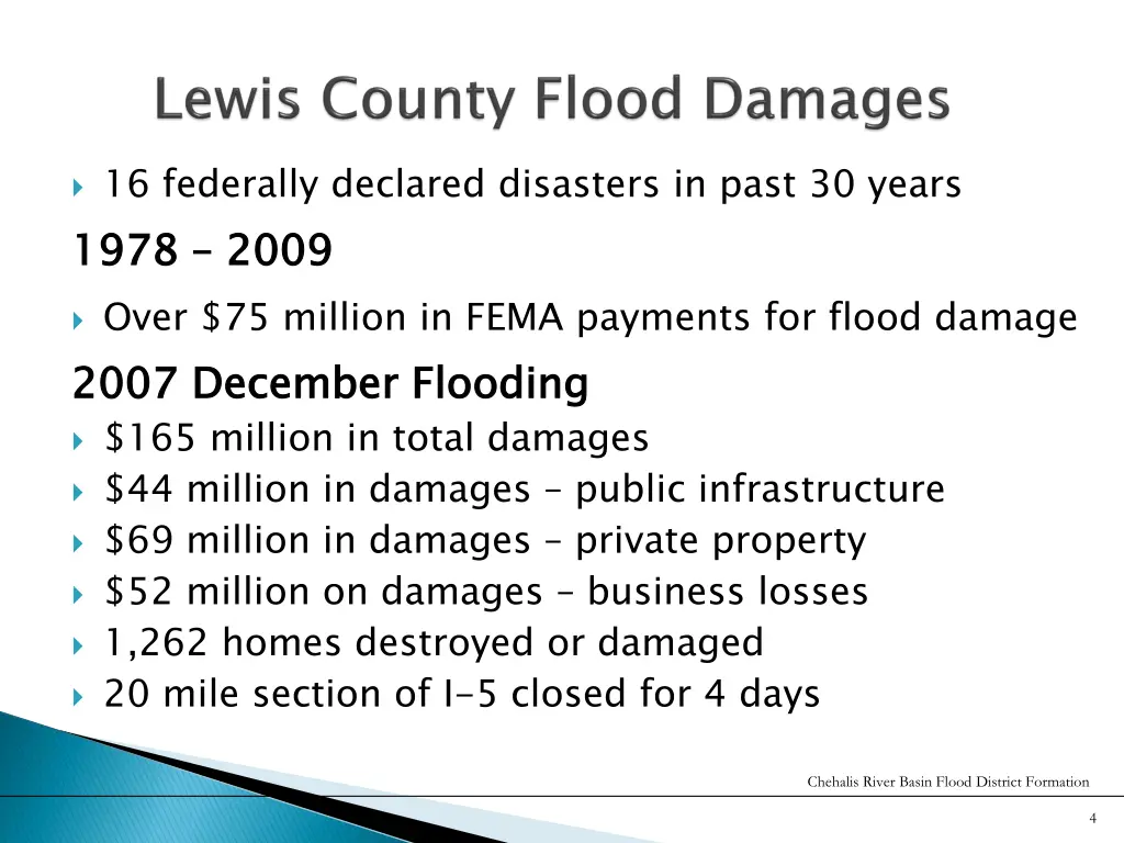 16 federally declared disasters in past 30 years